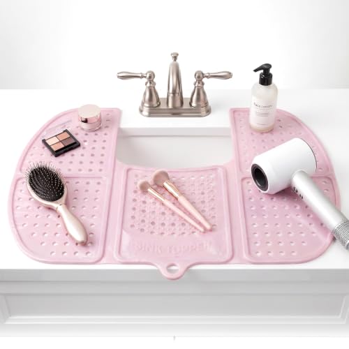 Bathroom Sink Cover for Counter Space (Large / Pink)