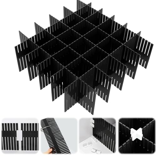 15 Pcs 5.12 Tall Drawer Divider (Black)