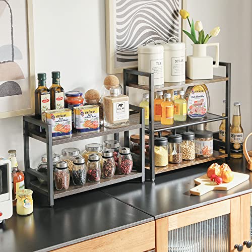 3 Tier Spice Rack (3-tier / Rustic Brown)