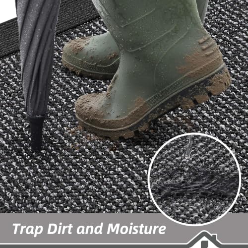 Indoor Door Mat 24" x 36" (Charcoal / 24" X 36" (Rectangular))