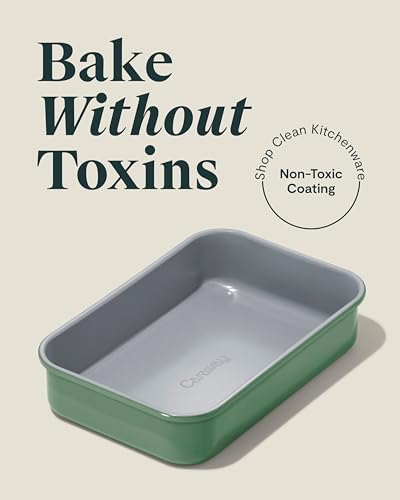Non Stick 9" x 6.5" Small Rectangle Baking Pan Duo (Sage / Mini Rectangle Pan Duo)