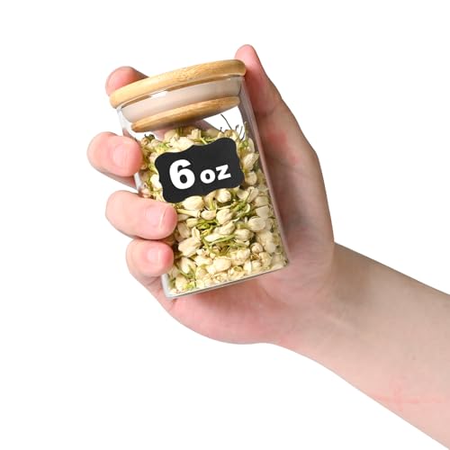 6oz Glass Food Storage Jars (Round-6oz6pc)