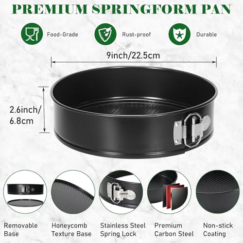 9 Inch Springform Pan 50Pcs Parchment Paper Cheesecake Nonstick Baking Mold (9" Cake Pan)