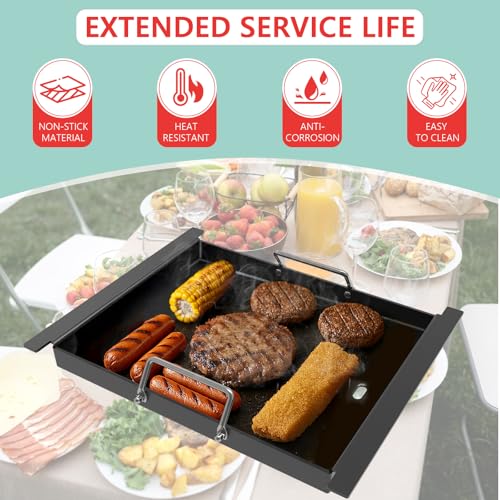 Half Size Griddle Insert for Bull Grill 4 Burner Angus 41628 47628 41629 (15" x 19.2" x 2")
