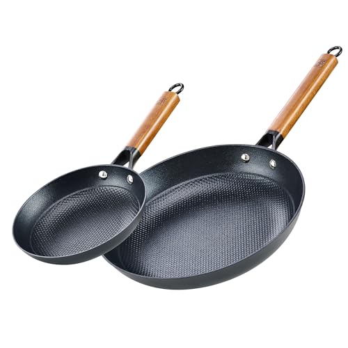 Cast Iron 8 12 Inch Nonstick Skillets (8 and 12-Inch)