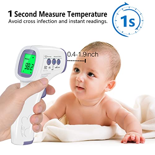 Digital Thermometer for Adults and Kids (Purple)