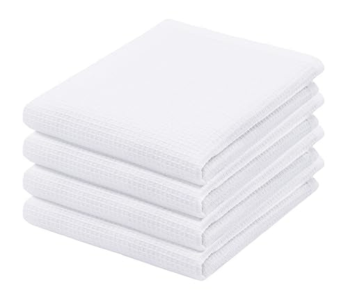 Solid Kitchen Cloths (15 x 25 - 4 Pack / White)