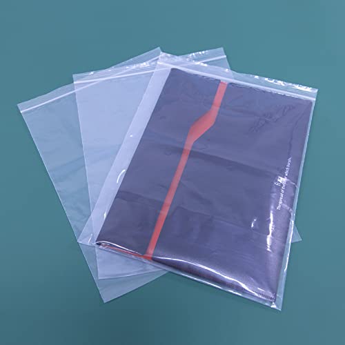 1000 Count 10" x 13" Clear Zip Bags (10" x 13")