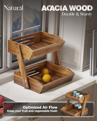 Fruit Basket 2 (Natural / 2 Tier)