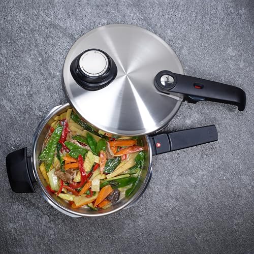 Vitavit Premium Pressure Cooker with Steamer Insert (3.7 Quarts / Stainless Steel)