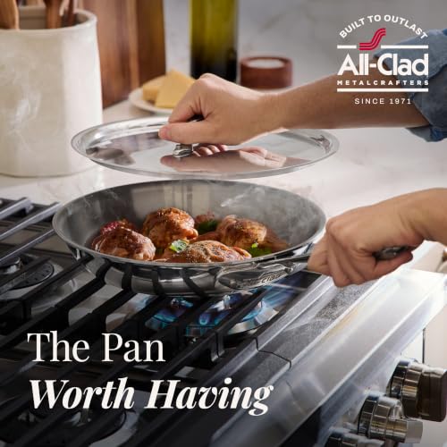 D3® Stainless Steel 10" Fry Pan with Lid (10" Fry Pan with Lid)