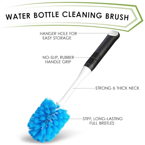 Dish Brush Set of 3 with Bottle Brush (Round Head)