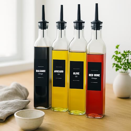 Glass Oil Dispensers Set of 4