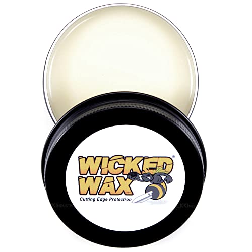 WICKED WAX - (2.0 oz.) - Cutting Edge Knife Protection - For Steel, Wood, Epoxy, Plastic, and Leather - 100% Organic & Food Safe - (USA Made) – Total Clean And Protect (Wicked Wax - ( 2.0 Ounces ))