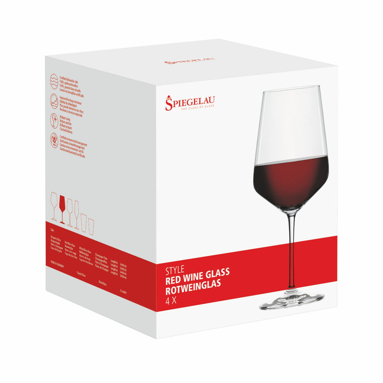 Style Red Wine Glasses Set of 4 (Red Wine Glasses)