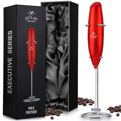 Executive Series Luxury Gift Milk Frother (Majestic Cardinal Red / Gift Box Frother)
