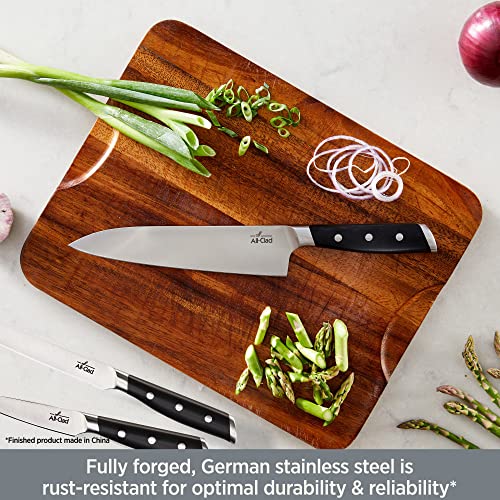 Forged German Stainless Steel Chef's Knife (Silver/Black / 8")