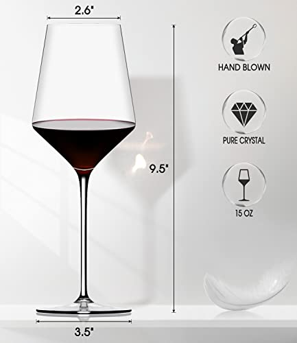 Wine Glasses Set (Set of 2-15oz)