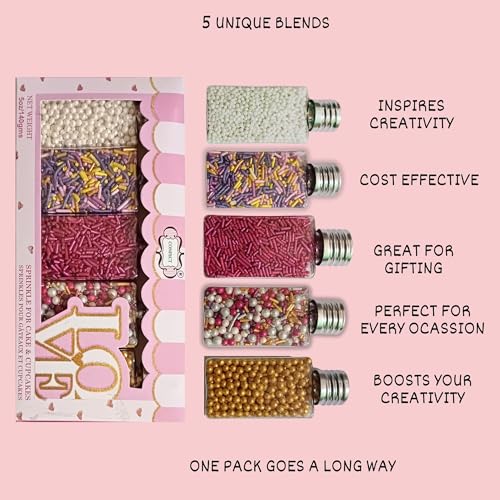 Fusion Mashup Sprinkles FM Multipack 37 100 GMS for Cake Cupcake Décor