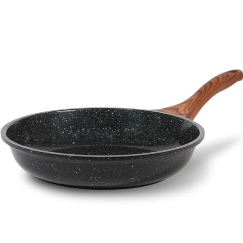 Nonstick Ceramic Frying Pan Skillet (8" / Black)