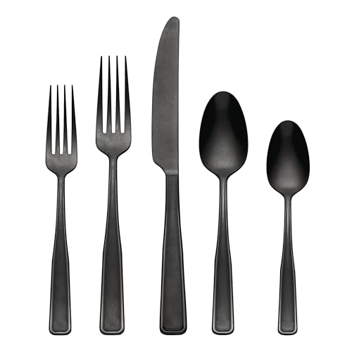 Reid Black Vintage 20 (Black / 20 Count / 20-Piece Flatware Set)
