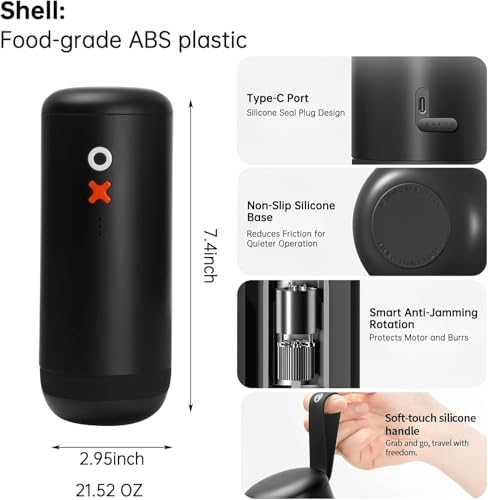 Timemore Electric OX Burr Portable Coffee Grinder (Tangerine Orange)
