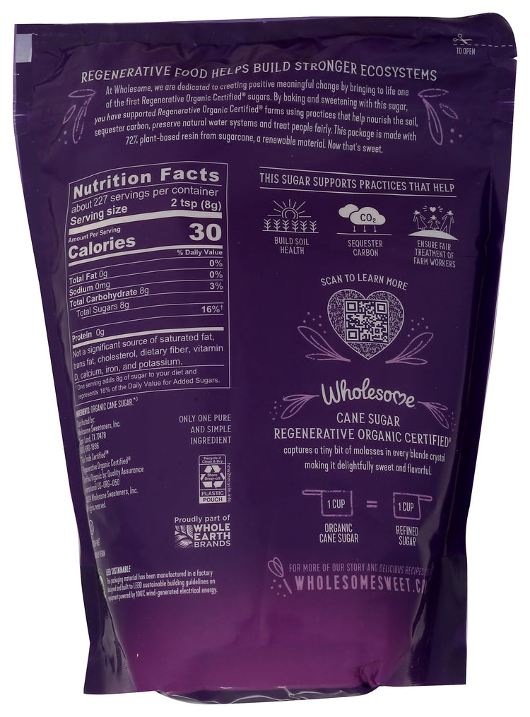 Sweeteners 4 Pound Organic Cane Sugar (4 LB / 64 Ounce (Pack of 1))