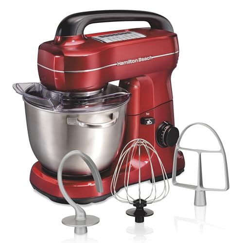 4 Qt Electric Stand Mixer With 7 Speeds (Red / 4 Quarts)