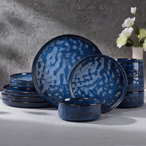 Stoneware Dinnerware Set (Starry Blue)