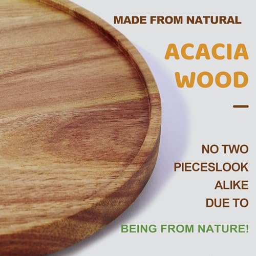 2 Pack ] 10 (Acacia Wood / 2 Pack - 10 inch)
