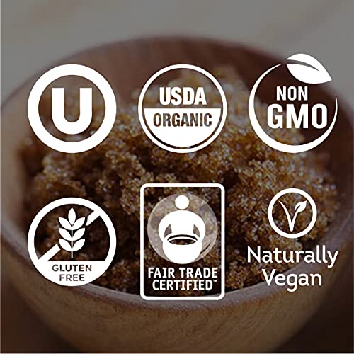 Fair Trade Organic Dark Brown Granulated Sugar (Dark Brown Sugar / 24 Ounce (Pack of 6))