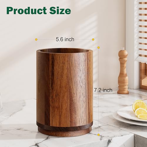 Utensil Holder (Acacia Wood)