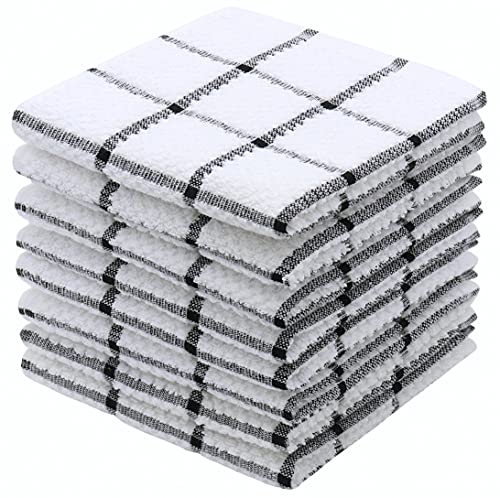 Cotton Dish Towels for Kitchen (Black)