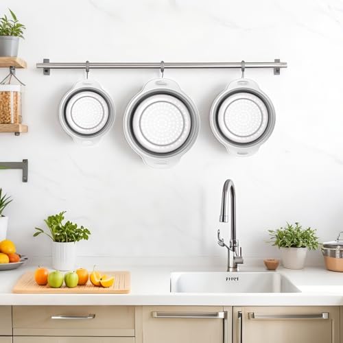 Collapsible Colander 3 (Gray-White)