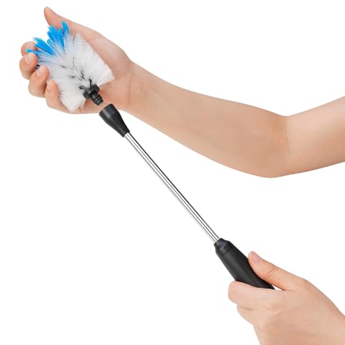 Stainless Steel Bottle Brush with Replaceable Head (White / 13 Inch (Pack of 2))