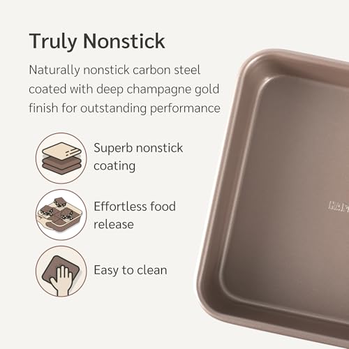 9 x 9 inch Square Baking Pan Nonstick (9x9'' Pan)