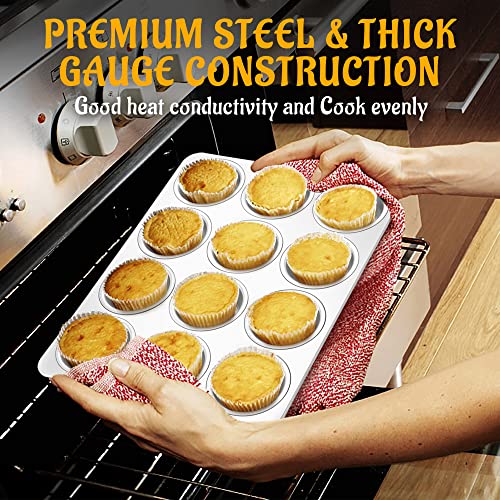 12 Cup Muffin Pan Set of 4