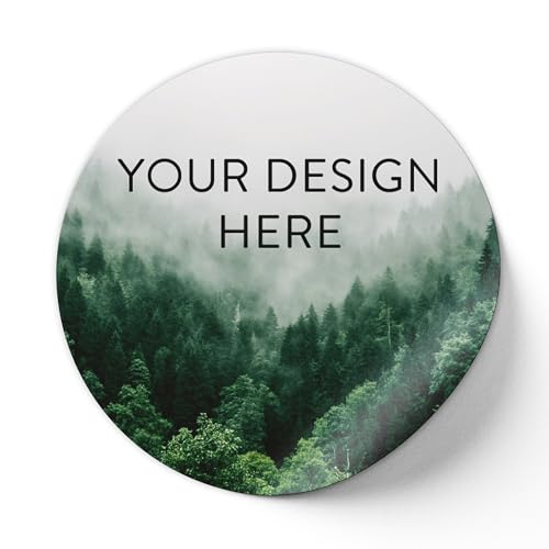 100 Custom Vinyl Stickers (Foggy Valley / 3x3)