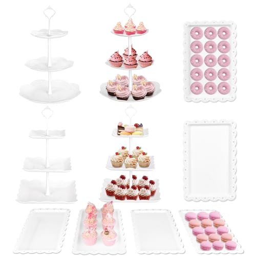 10Pcs Cupcake Stand (White)