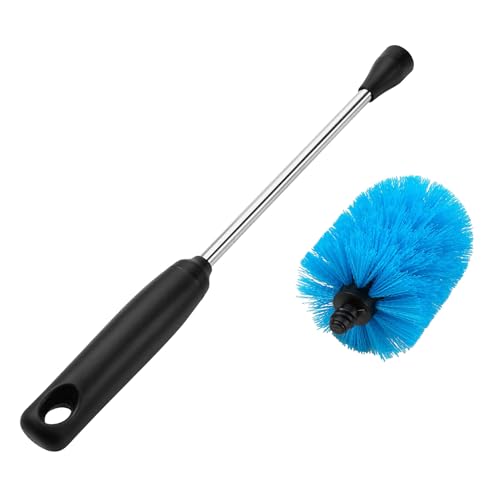 Stainless Steel Bottle Brush with Replaceable Head (Blue / 13 Inch (Pack of 2))