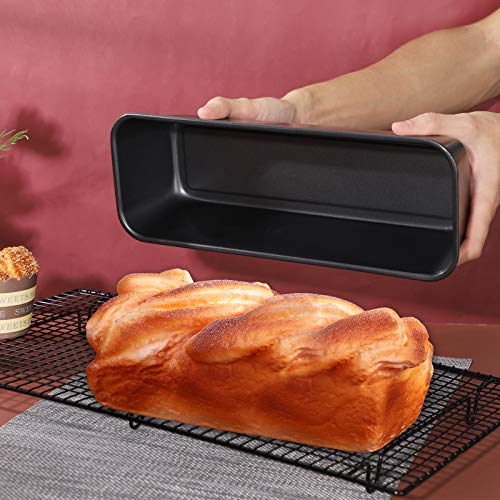 Long Loaf Bread Pan (Black long / 12x4" 2pcs)
