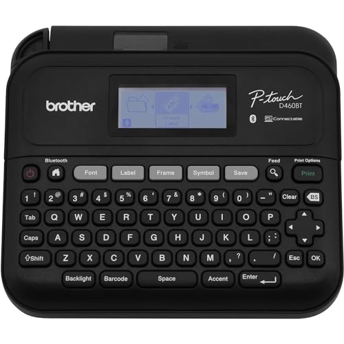 P-Touch PT-D460BT Business Expert Connected Label Maker | Connect and Create via Bluetooth® on TZe Label Tapes up to ~3/4 inch, White (PTD460BT Bluetooth)