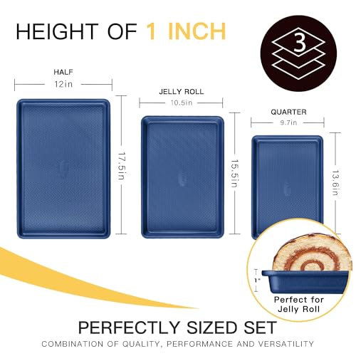 Baking Sheet Pan Set (Sapphire Blue (Carbon Steel))