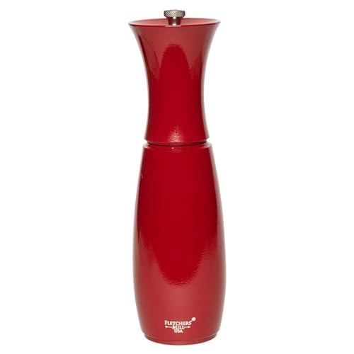Fletchers' Mill Border Grill Salt Mill (Cinnabar-Red / Salt Mill)
