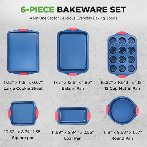 6 Piece Non Toxic Bakeware Set (6 Piece Set)