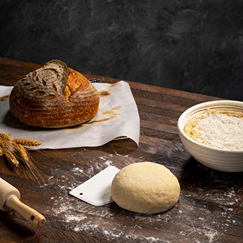 Bread Banneton Proofing Basket [Set of 2] Oval 10x6 Inch Sourdough Rising Baskets with Liner