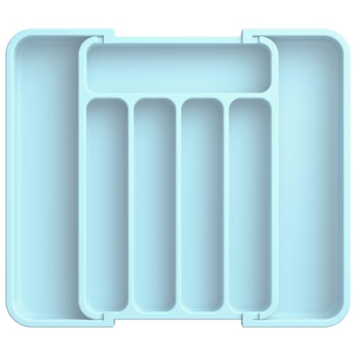 Silverware Drawer Organizer (Medium / Blue)