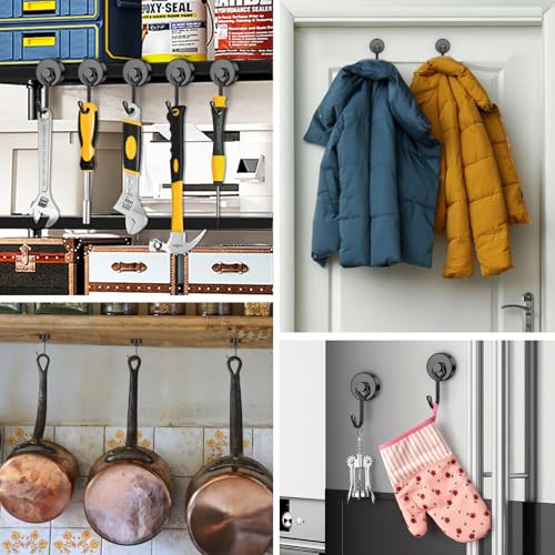Strong Magnet Hooks (Black / 0.98in)