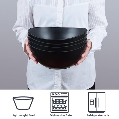 9.6'' Serving Bowls (9.6 inches / Matte Black)