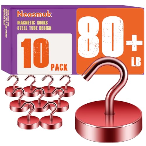 Magnetic Hooks Steel Tube Design for Cruise (Red / 80lb Magnetic Hooks)
